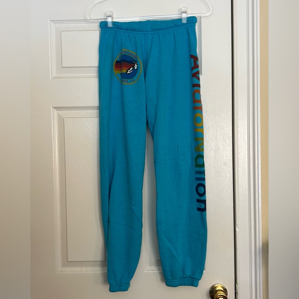Aviator Nation Women’s Sweatpants - Neon Blue - M